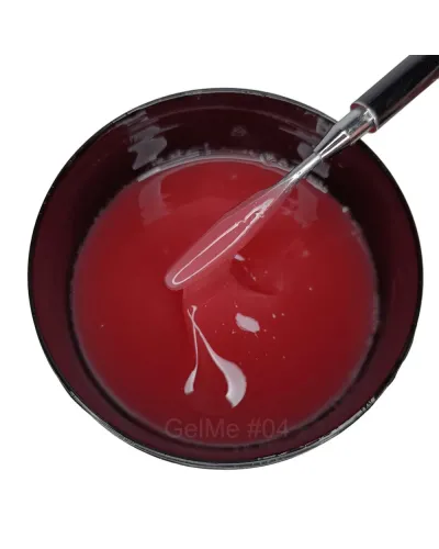 GelMe Żel Jednofazowy Budujący Przezroczysto Różowy 04 UV/LED 1000g/1 kg - Perfekcyjna Stylizacja Paznokci