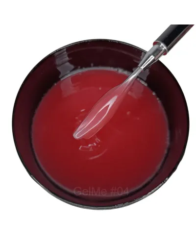 GelMe Żel Jednofazowy Budujący Przezroczysto Różowy 04 UV/LED 1000g/1 kg - Perfekcyjna Stylizacja Paznokci