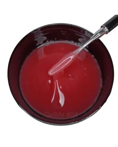 GelMe Żel Jednofazowy Budujący Przezroczysto Różowy 04 UV/LED 1000g/1 kg - Perfekcyjna Stylizacja Paznokci