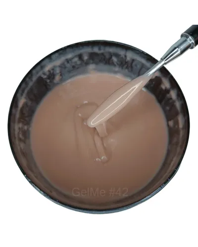 GelMe Żel Budujący Trójfazowy Beżowy 42 UV/LED 1000g/ 1kg - Naturalna Elegancja i Trwałość
