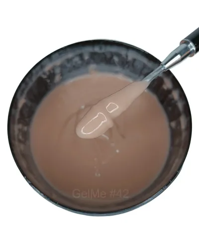 GelMe Żel Budujący Trójfazowy Beżowy 42 UV/LED 1000g/ 1kg - Naturalna Elegancja i Trwałość