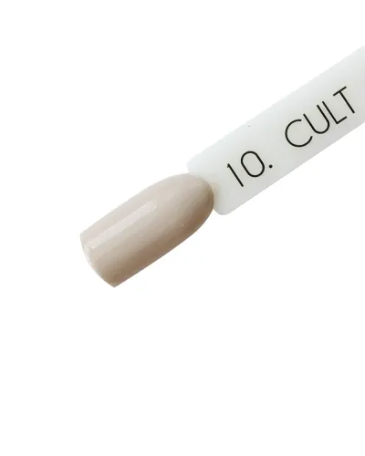 Delikatny Beżowy Cielisty Pastelowy Nude Nude CULT Lakier Hybrydowy 15 ml Calm #10 – Elegancja i Uniwersalna Trwałość
