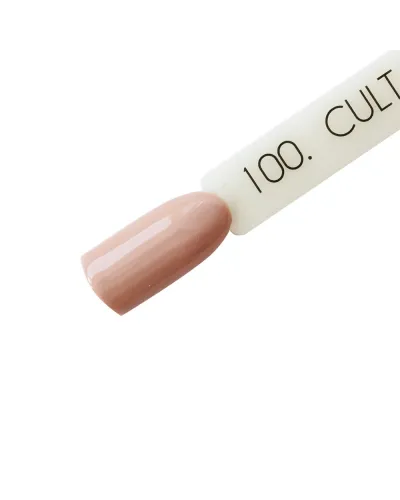 Delikatny Naturalny Pastelowy Nude Lakier Hybrydowy Flesh 100 CULT Colour Gel 15 ml - Subtelna Elegancja i Perfekcja Stylizacji