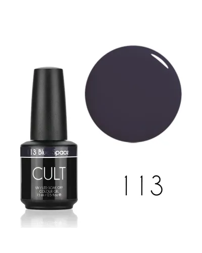 Brudno Granatowy Lakier Hybrydowy CULT Colour Gel 15 ml - Blue Space 113