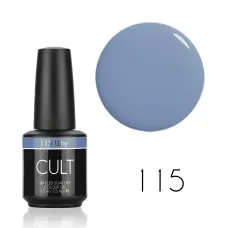 CULT Lakier Hybrydowy Szaro Błękitny 15 ml Why 115
