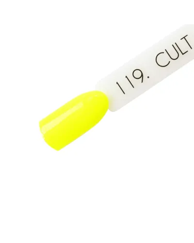 Żółty Fluorescencyjny, Świecący Neonowy Lakier Hybrydowy CULT Colour Gel 15 ml - Yellow Neon 119