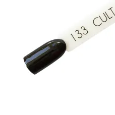 CULT Lakier Hybrydowy Czarny Złoto Brokatowy 15 ml Luxury Gold 133