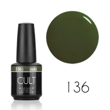 CULT Lakier Hybrydowy 15 ml Mossowy Zielony Khaki 136