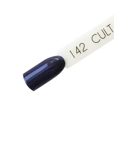 Granatowy Brokatowy Lakier Hybrydowy CULT Colour Gel 15 ml - Cold Stars 142