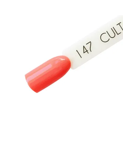 Jasny Koralowy Fluorescencyjny, Świecący Lakier Hybrydowy CULT Colour Gel 15 ml - Tropic 147