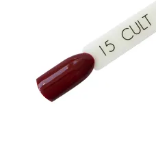 CULT Lakier Hybrydowy Ciemno Czerwony 15 ml Effect 15
