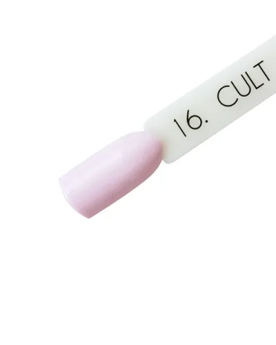 Delikatny Różowy Pastelowy Nude Lakier Hybrydowy CULT 15 ml Touch 16 – Subtelna Elegancja dla Perfekcyjnego Manicure