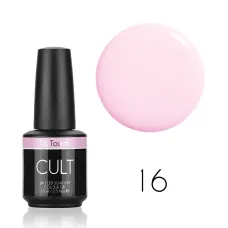 CULT Lakier Hybrydowy Delikatny Różowy Pastelowy Nude 15 ml Touch 16