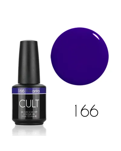 Niebiesko Fioletowy Indigo Lakier Hybrydowy CULT Colour Gel 15 ml - Floranta 166