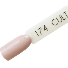 CULT Lakier Hybrydowy Delikatny Szaro Beżowy Cielisty Pastelowy Nude 15 ml Caramba 174