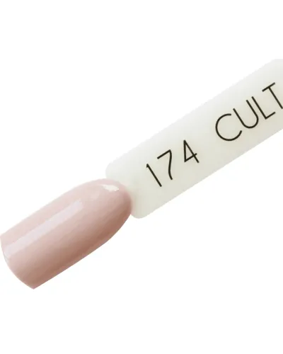 Delikatny Szaro Beżowy Cielisty Pastelowy Nude Lakier Hybrydowy CULT Colour Gel 15 ml - Caramba 174