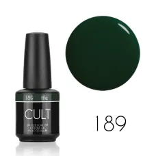 CULT Lakier Hybrydowy Ciemno Zielony Butelkowy 15 ml Bottle 189