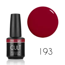 CULT Lakier Hybrydowy Klasyczny Ciemno Czerwony 15 ml Tango 193
