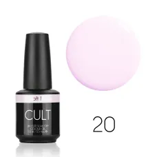 CULT Lakier Hybrydowy Delikatny Różowy Pastelowy Nude 15 ml Soft Nude 20