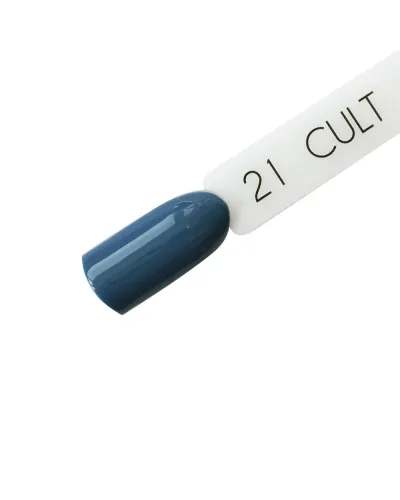 Niebieski Lakier Hybrydowy CULT 15 ml Jeans 21 – Stylowy i Trwały