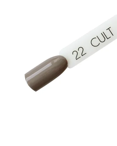 Szaro Brązowy Lakier Hybrydowy CULT 15 ml Stone 22 – Styl i Trwałość