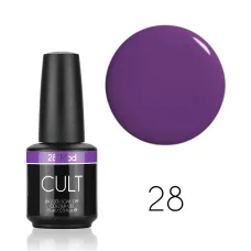 CULT Lakier Hybrydowy Fioletowy 15 ml Mod 28