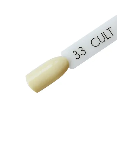 Delikatny Beżowy Cielisty Pastelowy Nude Lakier Hybrydowy CULT 15 ml Neutral 33 – Klasyka i Uniwersalność