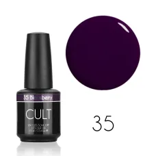 CULT Lakier Hybrydowy Ciemno Fioletowy 15 ml Ciemny Fioletowy 35