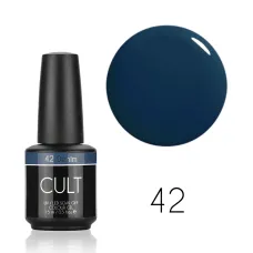 CULT Lakier Hybrydowy Niebieski 15 ml Denim 42