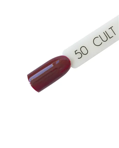 CULT Głęboki Czerwony Bordowy Lakier Hybrydowy 15 ml UV/LED Burgundy 50