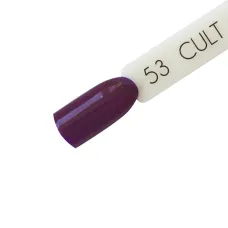 CULT Lakier Hybrydowy Ciemno Fioletowy 15 ml Pleasure 53