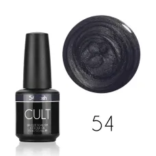 CULT Lakier Hybrydowy Szary Brokatowy 15 ml Posh 54