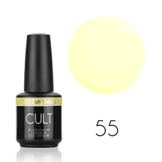 CULT Lakier Hybrydowy Delikatny Żółty Pastelowy Nude 15 ml Soft Yellow 55