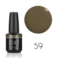 CULT Lakier Hybrydowy Brązowy Brąz Ziemisty 15 ml Quite 59