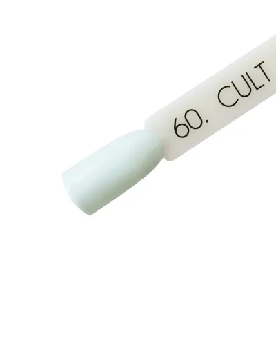 CULT Lakier Hybrydowy Delikatny Błękitny Pastelowy Nude 15 ml UV/LED Soft Blue 60