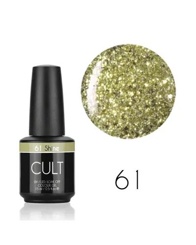 CULT Colour Gel | Lakier Hybrydowy 15 ml UV/LED Shine 61