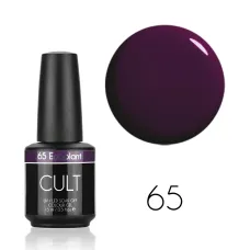 CULT Lakier Hybrydowy Fioletowy Bakłażanowy15 ml Eggplant 65