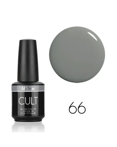 CULT Szary Lakier Hybrydowy 15 ml UV/LED True 66