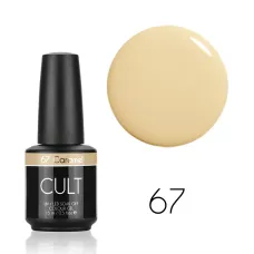 CULT Lakier Hybrydowy Delikatny Beżowy Cielisty Pastelowy Nude 15 ml Caramel 67