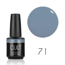 CULT Lakier Hybrydowy Szaro Błękitny 15 ml Dove 71