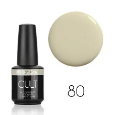 CULT Lakier Hybrydowy Delikatny Szary Pastelowy Nude 15 ml Soft Gray 80