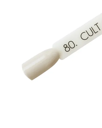 CULT Lakier Hybrydowy Delikatny Szary Pastelowy Nude 15 ml UV/LED Soft Gray 80