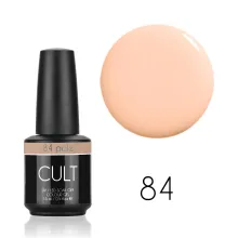 CULT Lakier Hybrydowy Delikatny Brzoskwiniowy Pastelowy Nude 15 ml Pale 84