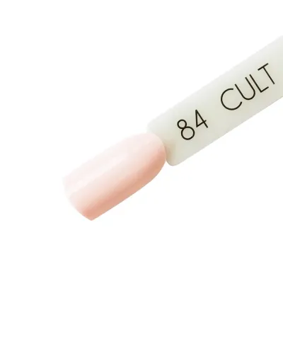 CULT Lakier Hybrydowy Delikatny Brzoskwiniowy Pastelowy Nude 15 ml UV/LED Pale 84