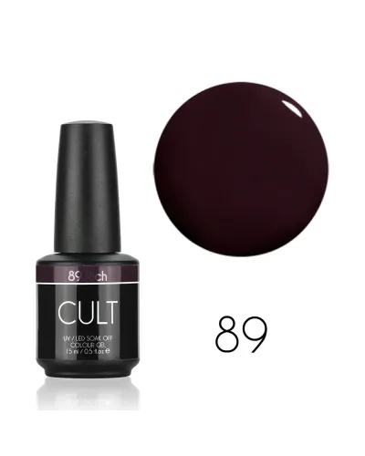 CULT Ciemno Fioletowy Lakier Hybrydowy 15 ml UV/LED Rich 89