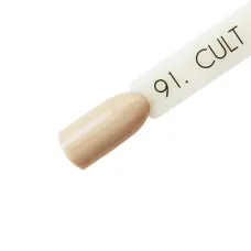 CULT Lakier Hybrydowy Delikatny Beżowy Cielisty Pastelowy Nude 15 ml Soft Naked 91