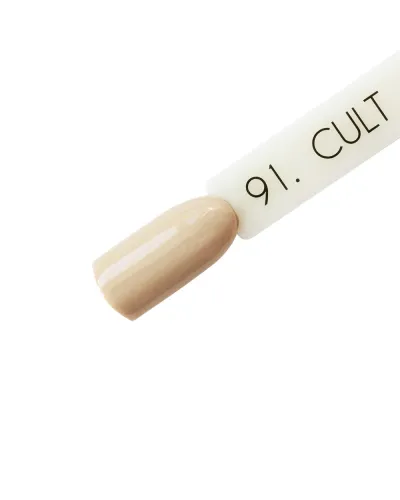 CULT Lakier Hybrydowy Delikatny Beżowy Cielisty Pastelowy Nude 15 ml UV/LED Soft Naked 91