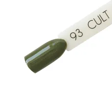 CULT Lakier Hybrydowy Brudno Zielony Bagienny Khaki 15 ml Swamp 93