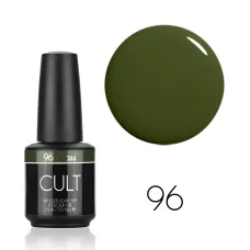 CULT Lakier Hybrydowy Zielony Trawiasty Khaki 15 ml Grass 96