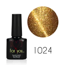 FOR YOU Lakier Hybrydowy 8 ml nr 1024 „Kocie Oko”